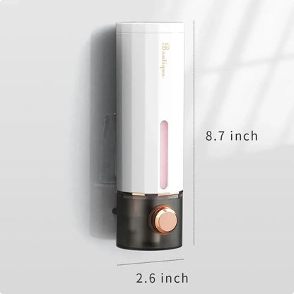 Non-Perforating Wall Mount Soap Dispenser - Multi-Use Press Pump