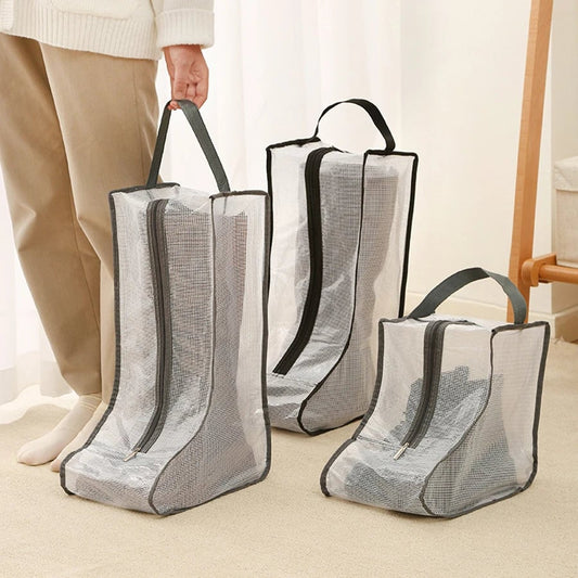 Portable Boot Storage Bag Dust Cover for Tall Short Boots Travel