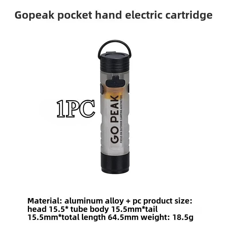GOPEAK Mini LED Flashlight 5050 Pocket Keychain Clip Emergency Light