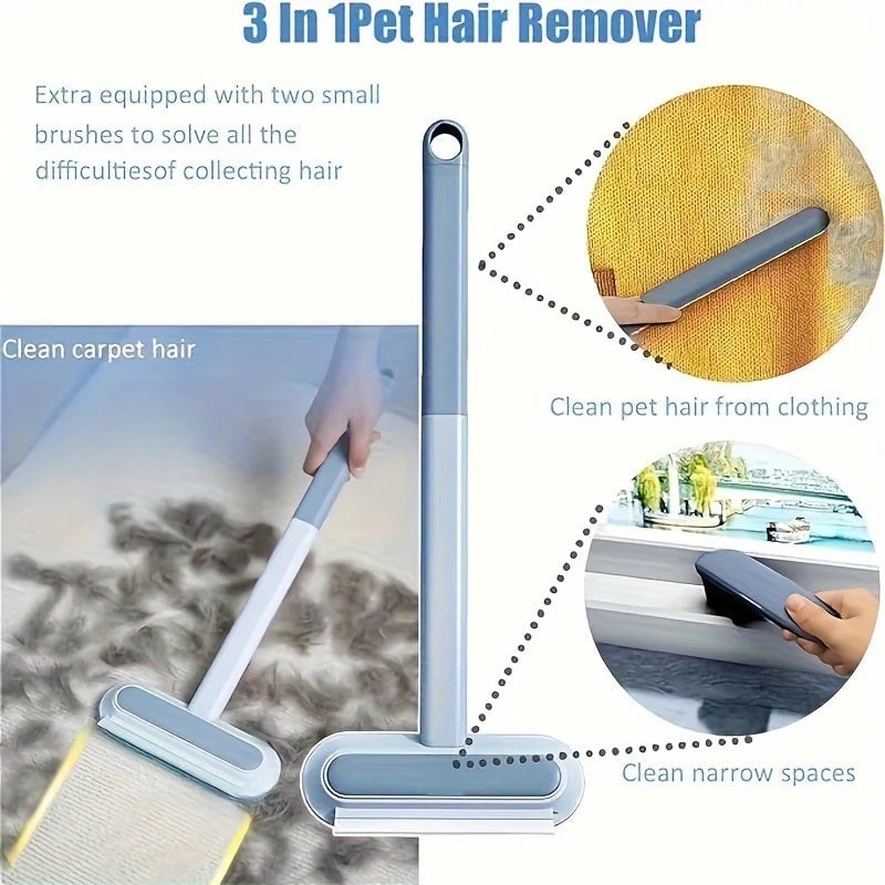 Washable Reusable Dog Hair Remover Brush - Carpet Sofa Furniture