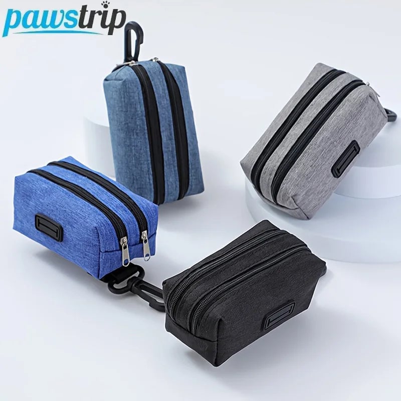 Portable Dog Poop Bag Holder Dispenser with Treat Storage Pet Waste