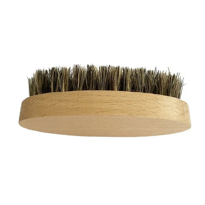 Soft Boar Bristle Beard Brush - Oval Grooming Brush for Men