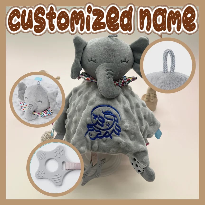 Custom Embroidered Baby Safety Doll - Personalized Animal Design