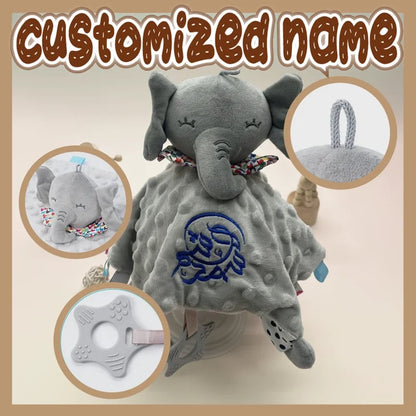 Custom Embroidered Baby Safety Doll - Personalized Animal Design
