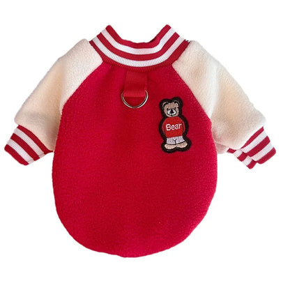 Winter Dog Jacket Coat - Warm Fleece Sweatshirt for Small Medium Dogs