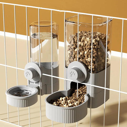 1.2L Automatic Pet Feeder Hanging Bowl for Small Dogs Cats Rabbits