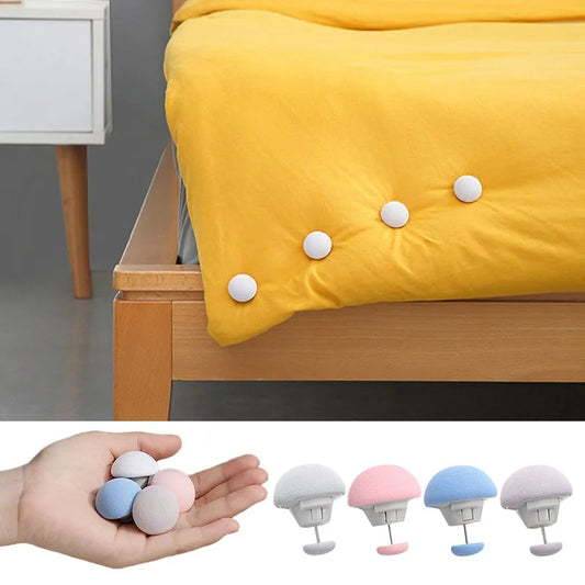 Non-slip Mushroom Quilt Holder Clips - One Key Unlock Fasteners