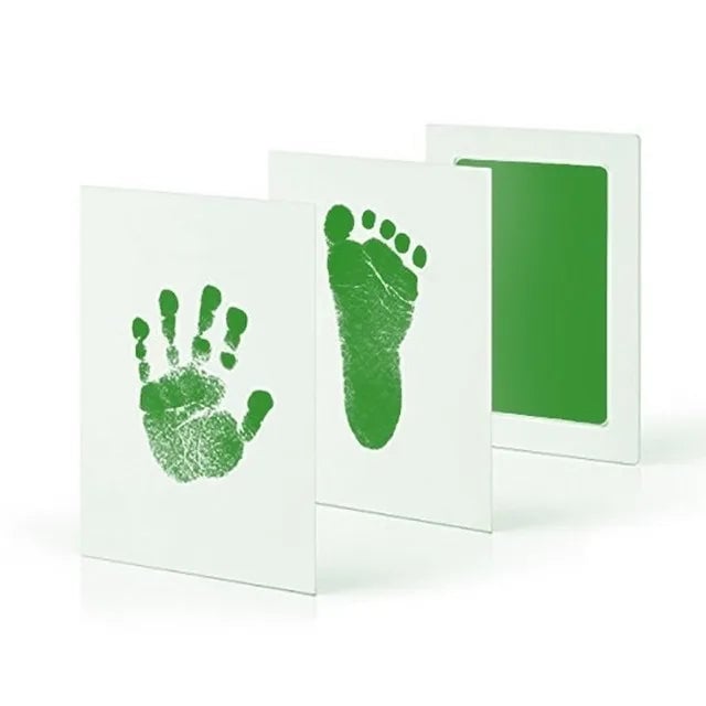 Newborn Baby Handprint Footprint Kit Ink Pads Photo Frame Gift