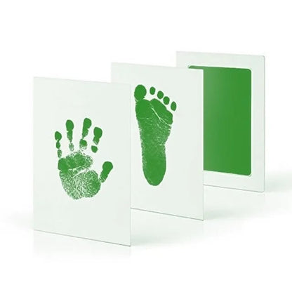 Newborn Baby Handprint Footprint Kit Ink Pads Photo Frame Gift