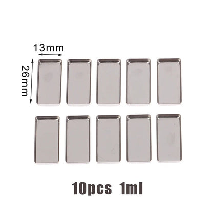 Magnetic Aluminum Watercolor Travel Palette Box with Pans - Portable