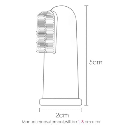 Silicone Baby Finger Toothbrush - Newborn Oral Care Cleaning Brush