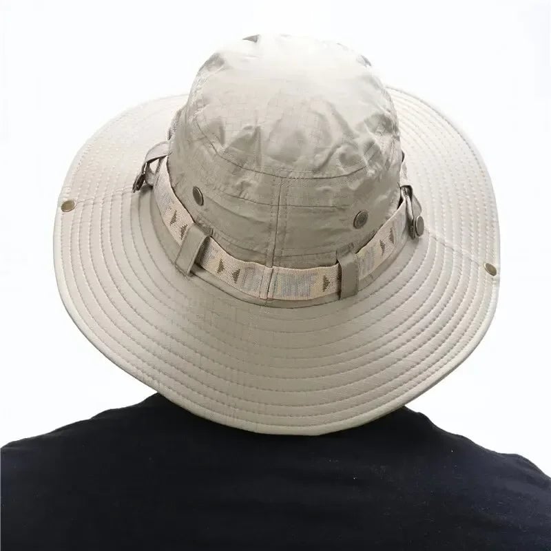 UV Protection Mesh Bucket Hat Wide Brim Panama Safari Fishing