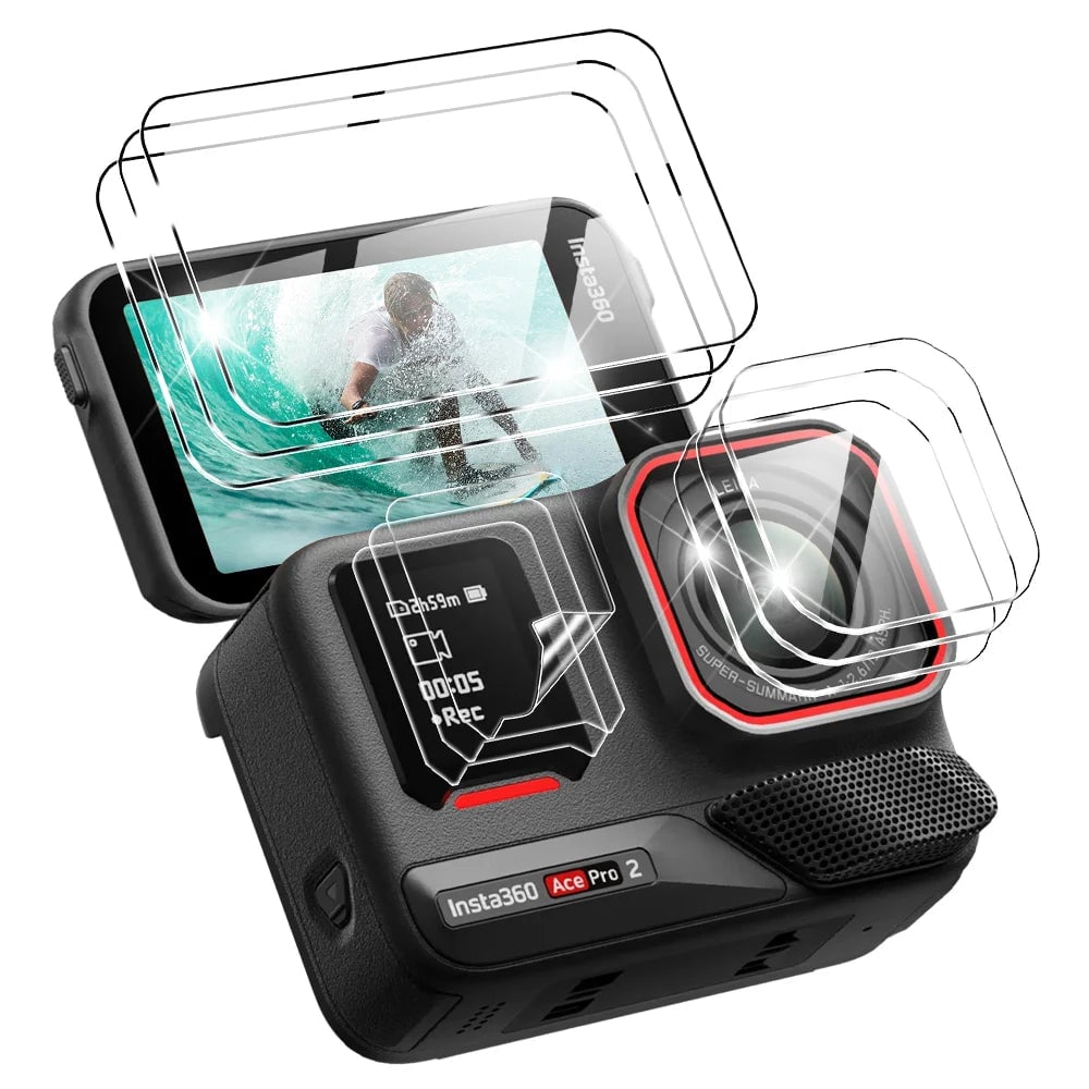 3-in-1 Tempered Glass Screen & Lens Protector for Insta360 Ace Pro