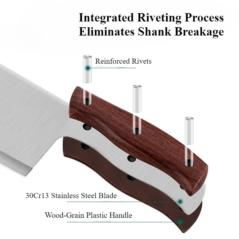 Ultra-Sharp Stainless Steel Kitchen Knife - Chef Utility Meat Cutting