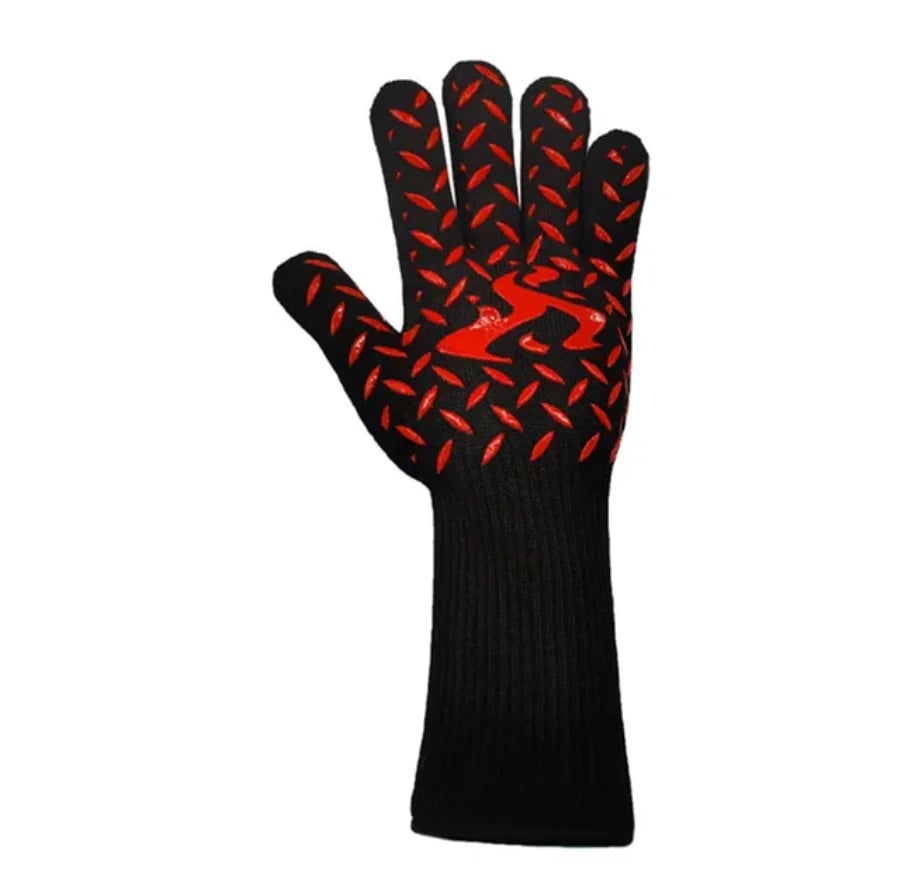 800°F Heat Resistant Oven Gloves - Fireproof BBQ Baking Mitts