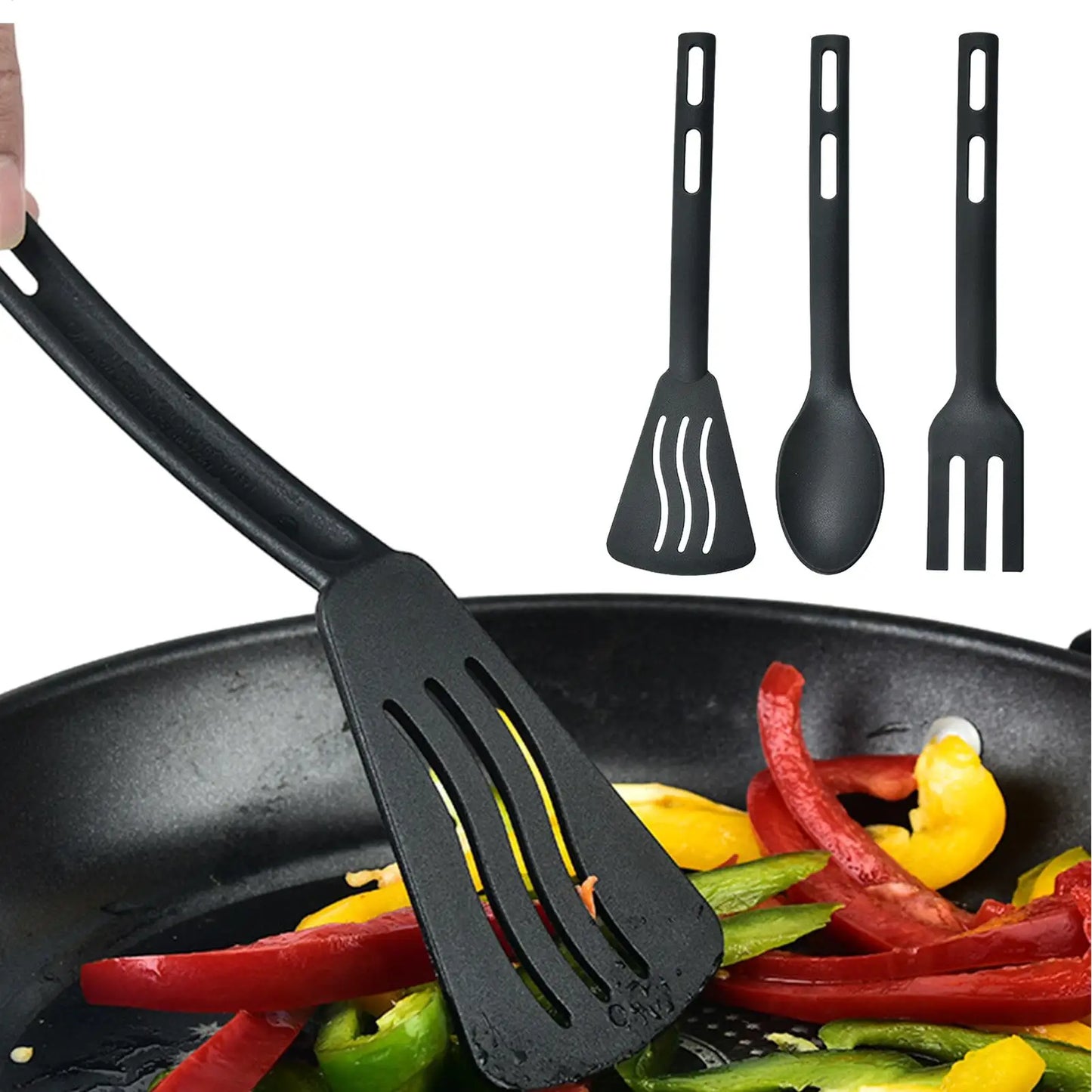 Nylon Kitchen Utensils Set - Non-Stick Spatulas Cookware Kit