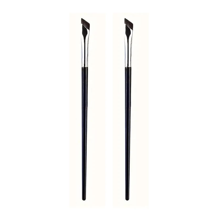 Ultra Thin Angled Eyeliner Eyebrow Brush Set - Precision Detail