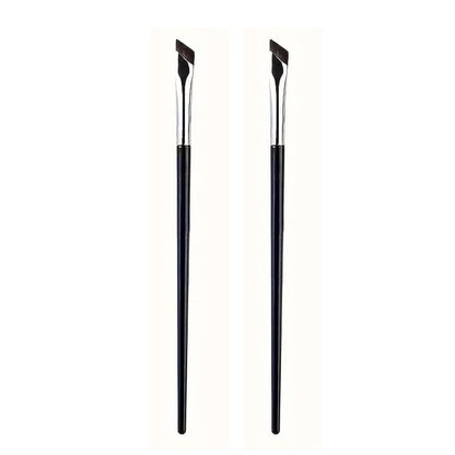 Ultra Thin Angled Eyeliner Eyebrow Brush Set - Precision Detail