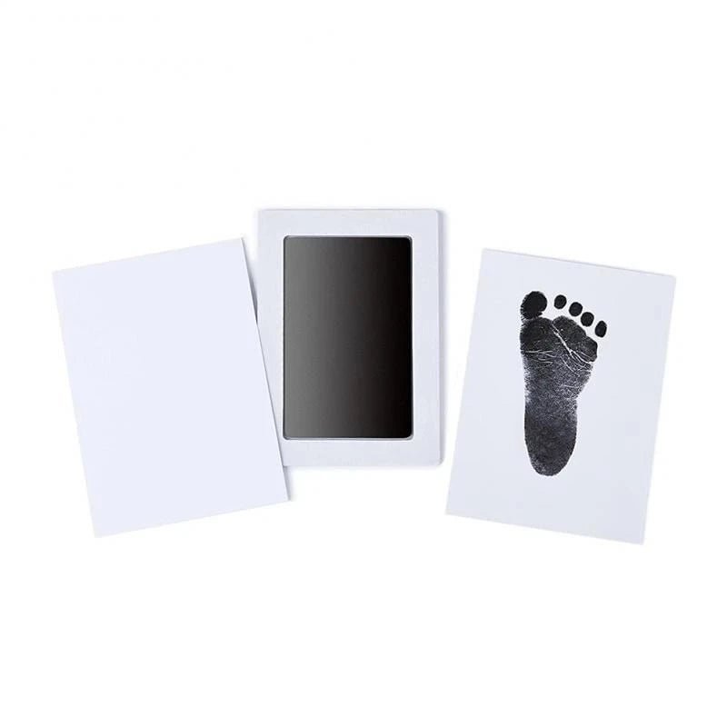Newborn Baby Handprint Footprint Kit Ink Pads Photo Frame Gift