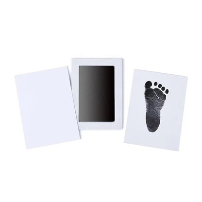 Newborn Baby Handprint Footprint Kit Ink Pads Photo Frame Gift