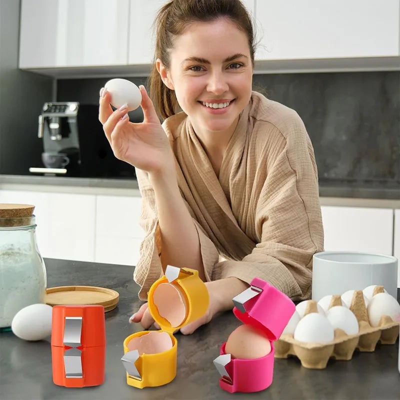 Portable Egg Shell Opener & Beater Separator Kitchen Baking Tool