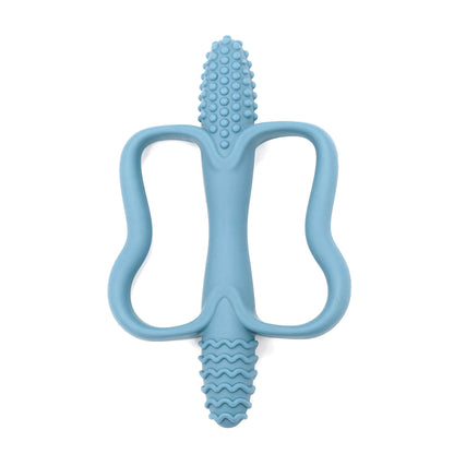 Food Grade Silicone Baby Teething Toys Easy Grip 0-6-12 Months