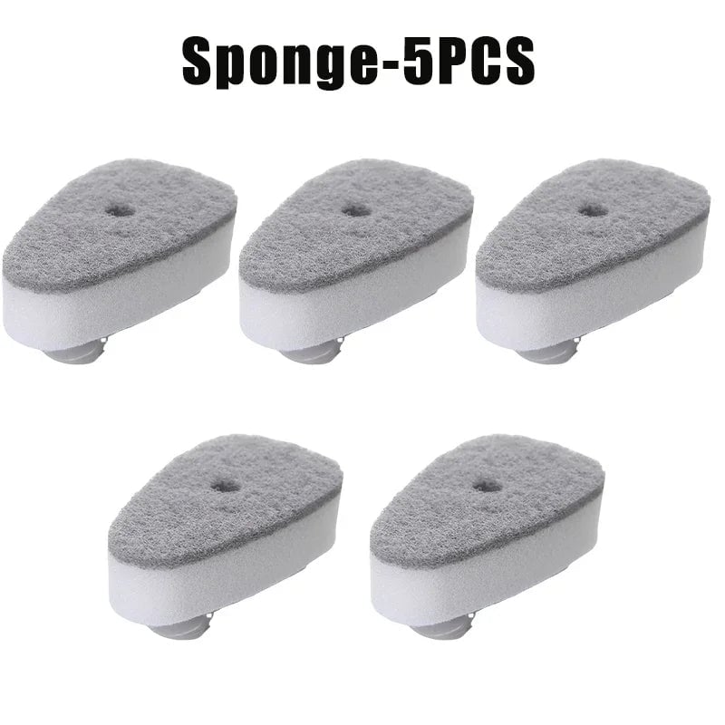 Soap Dispensing Kitchen Sponge Brush Long Handle Press Type Scrubber