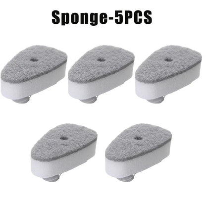 Soap Dispensing Kitchen Sponge Brush Long Handle Press Type Scrubber