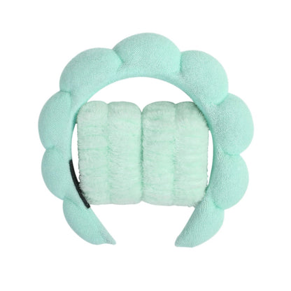 Microfiber Spa Headband Set - Face Washing Scrunchie Wristbands