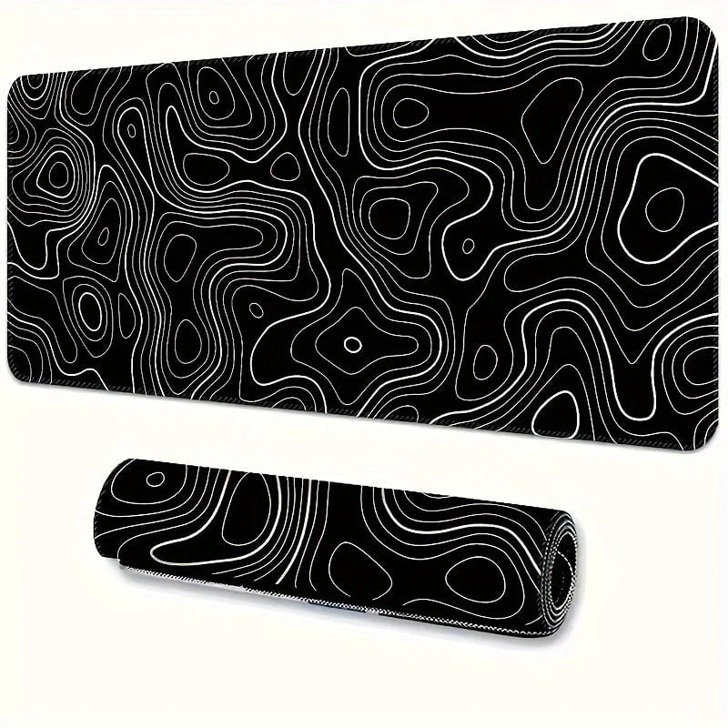 Large Gaming Mouse Pad Extended Non-Slip Rubber Base Stitched Edge