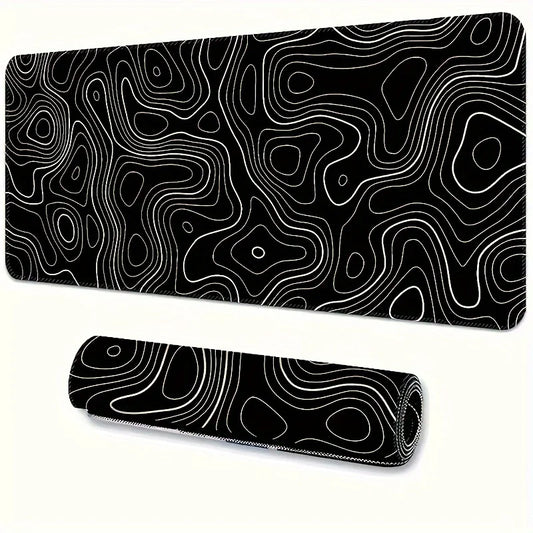 Large Gaming Mouse Pad Extended Non-Slip Rubber Base Stitched Edge