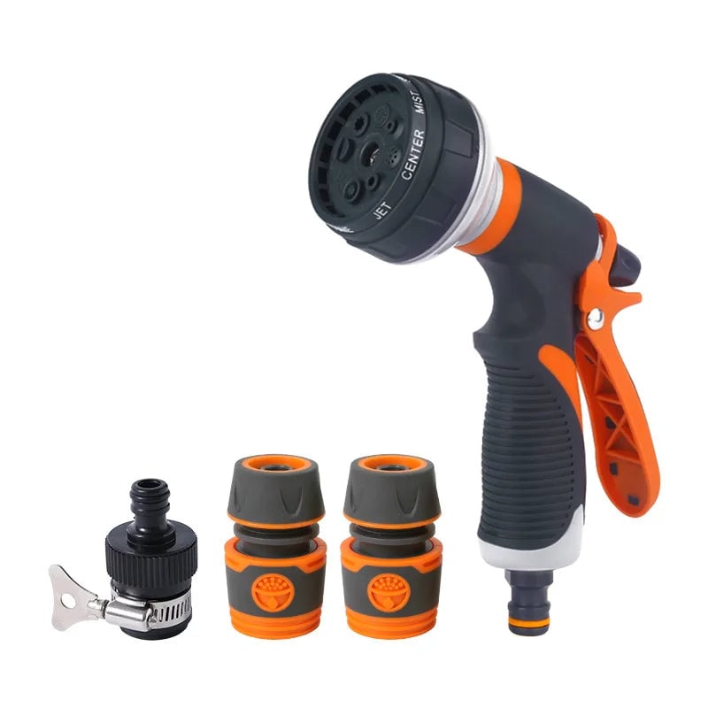 High Pressure Garden Sprayer Nozzle 8 Mode Watering Gun Plant Lawn