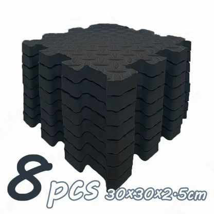 8Pcs 2.5cm Thick Nonslip Baby Play Mat Soundproof Puzzle Gym