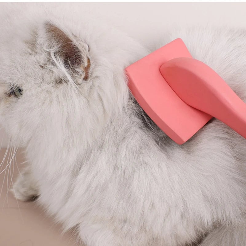 Professional Pet Deshedding Rake Long Handle Hair Remover Brush