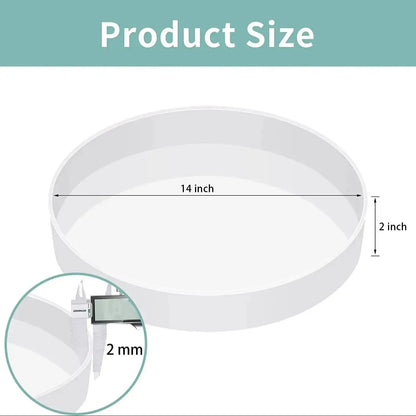 14 Inch Round Silicone Resin Table Mold for Epoxy River DIY Projects