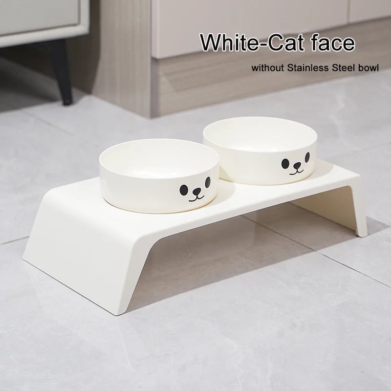 Elevated Dog Feeder Stand Double Stainless Steel Bowls Small Large
