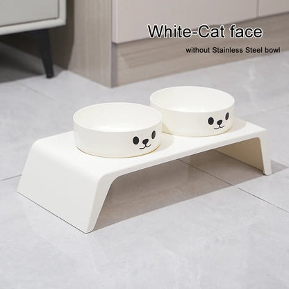 Elevated Dog Feeder Stand Double Stainless Steel Bowls Small Large