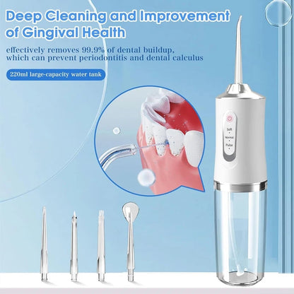 Portable Electric Sonic Dental Irrigator Teeth Scaler Tartar Remover