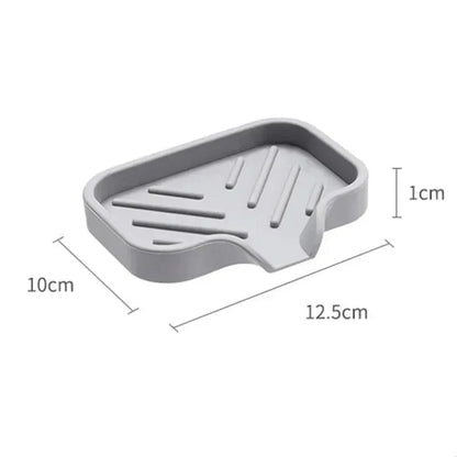 Silicone Sink Caddy with Drain - Soap Sponge Storage Organizer