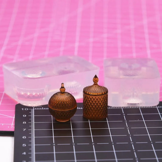 Mini Food Jar Silicone Mold - Dollhouse Kitchen DIY UV Resin Casting