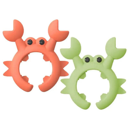 Crab Shaped Silicone Utensil Rest Anti-Overflow Countertop Holder