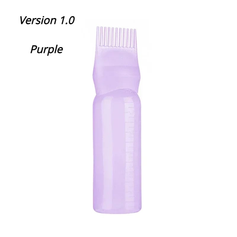 Silicone Scalp Massage Brush Hair Dye Applicator Bottle Salon Tool