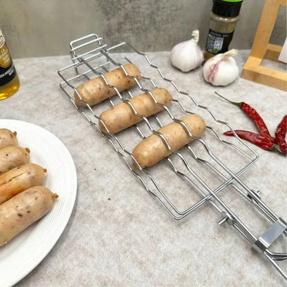 Compact Chrome-Plated Steel BBQ Grill Grate - Professional Cooking