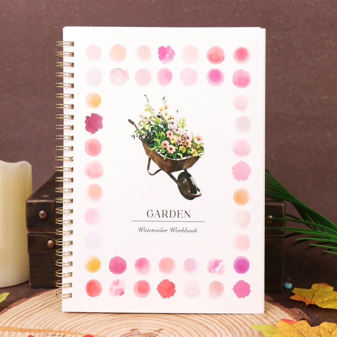 Watercolor Oil Painting Practice Book - Beginner to Advanced Art Album