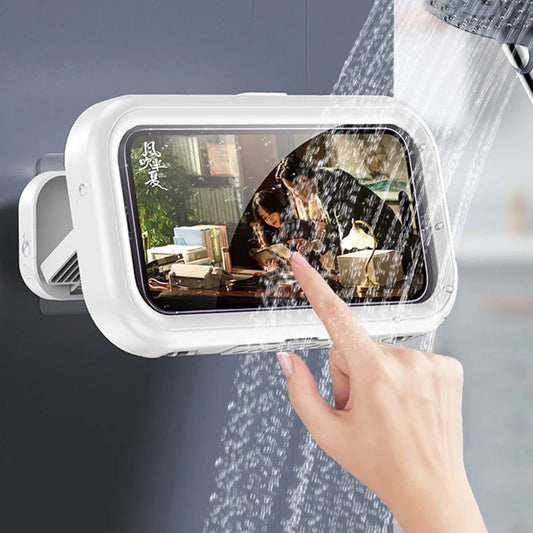 Waterproof Rotating Phone Mount - Adjustable Bathroom Shower Holder