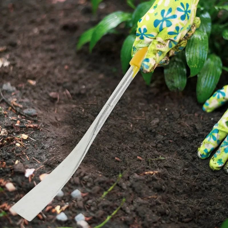 T-Shaped Stainless Steel Weeding Trowel Hand Tool for Transplanting