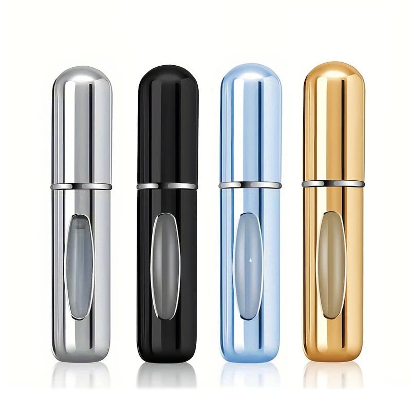 5ml Aluminum Perfume Atomizer - Refillable Travel Spray Bottle 1/4Pcs