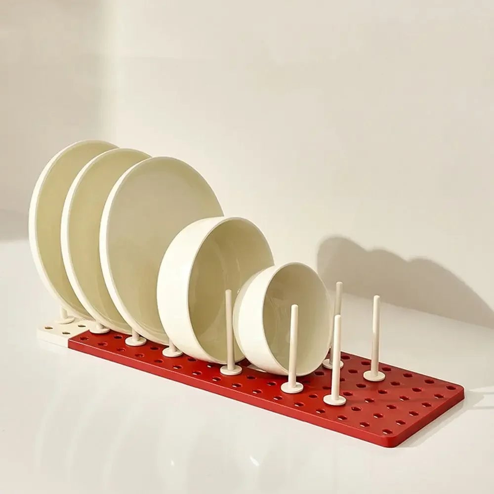 Plastic Kitchen Dish Drying Rack Plates Storage Organizer Sink