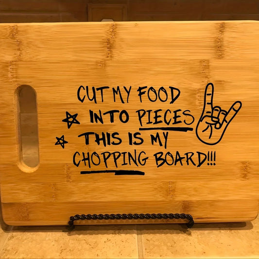Laser Engraved Bamboo Cutting Board - Funny Kitchen Quote Design