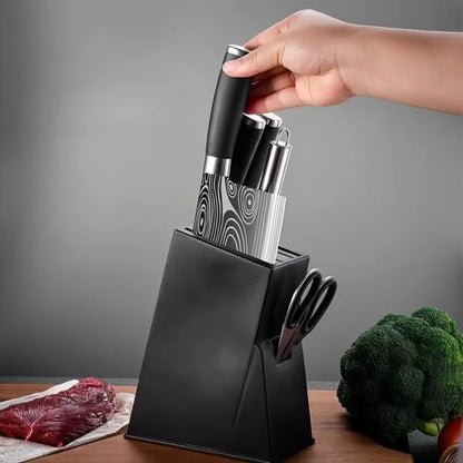 6-Style Magnetic Knife Storage Stand - Kitchen Organizer Block